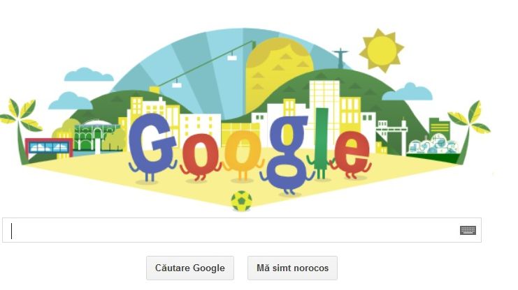 CAMPIONATUL MONDIAL DE FOTBAL 2014, celebrat de GOOGLE cu un logo special