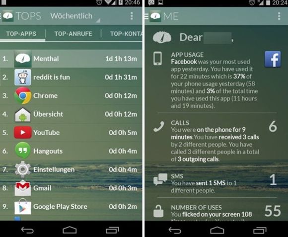  Aplicația care îţi spune cât timp pierzi folosind aplicații