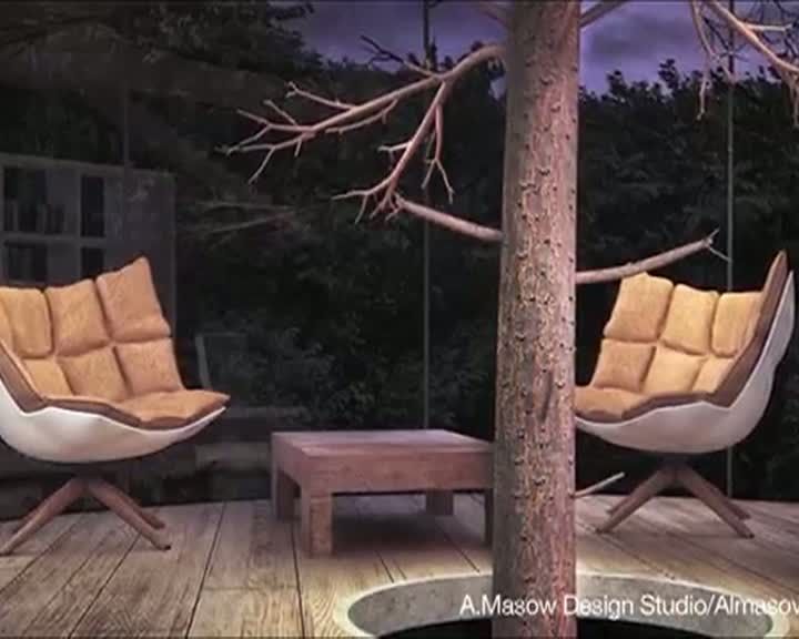 Casă de sticlă construită într-o pădure 