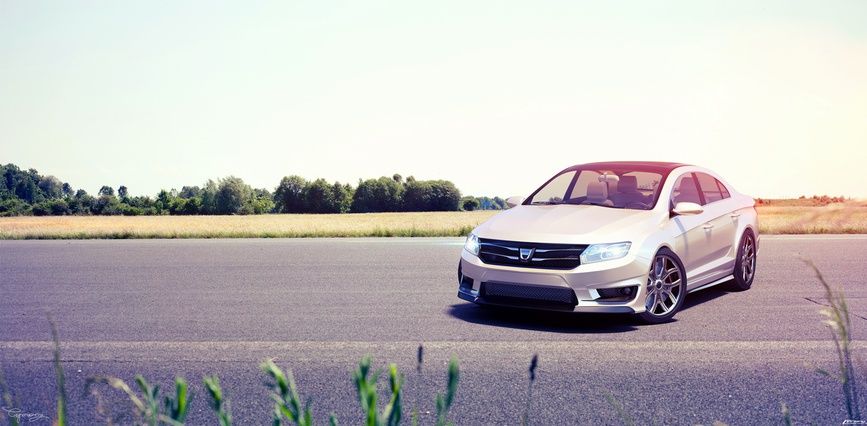 DACIA LOGOS. Cum ar putea arăta un sedan Dacia care să rivalizeze cu Skoda Octavia     