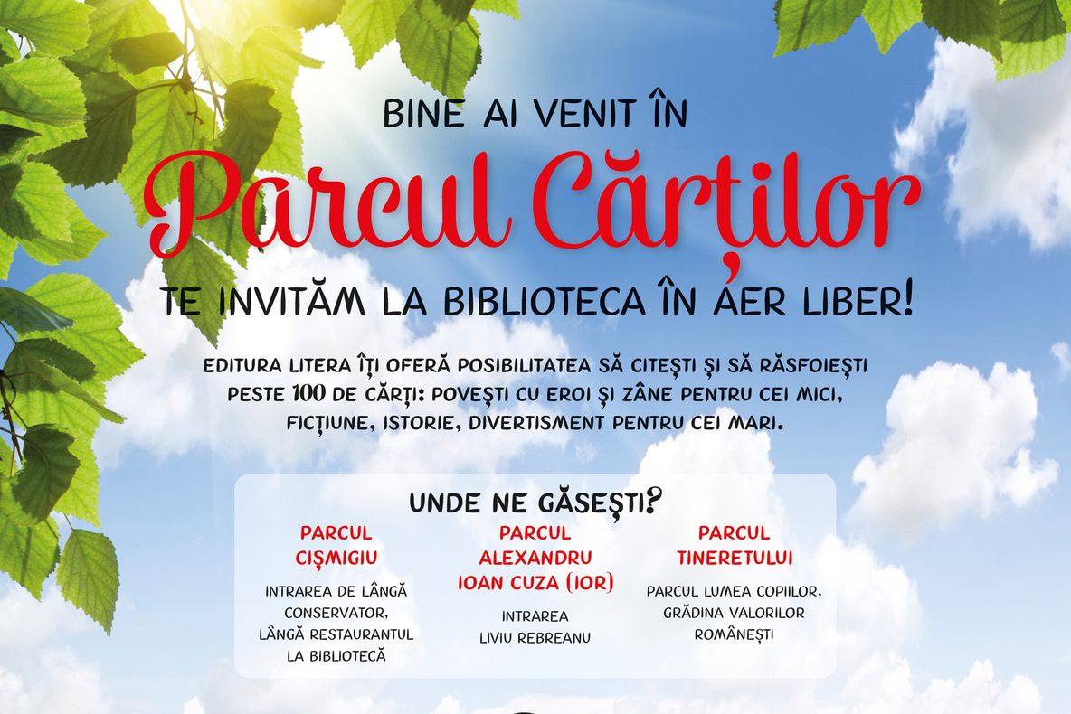 Parcurile din București devin biblioteci în aer liber