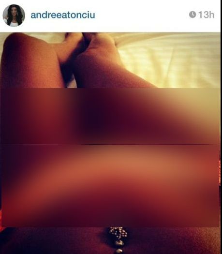 ANDREEA TONCIU, fotografie XXX pe o rețea de socializare