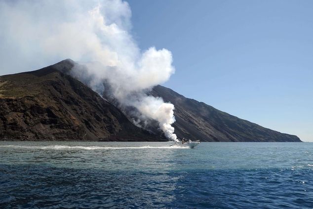 IMAGINI SPECTACULOASE, după ce vulcanul Stromboli a erupt