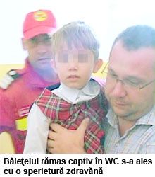 SPERIETURĂ TERIBILĂ pentru un copil de 6 ani din Piteşti. A rămas CAPTIV în WC-ul turcesc al ŞCOLII