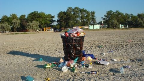 Însărcinatul cu afaceri și militarii SUA au strâns 5 TONE DE GUNOAIE de pe plaja din Năvodari