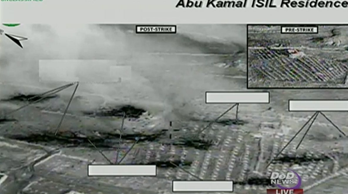 Primele imagini de la atacurile aeriene ale SUA împotriva Statului Islamic
