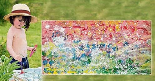 Fetiţa de 5 ani care nu a vorbit niciodată, dar a uimit lumea cu tablourile pe care le crează