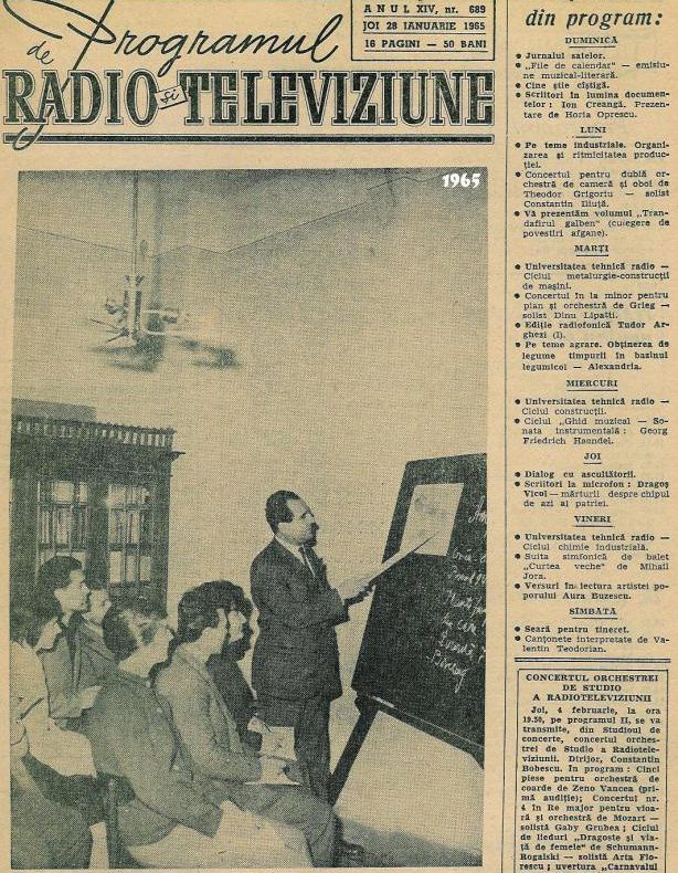 Ce puteai vedea la TV în România acum 50 de ani. Programul TV în 1965