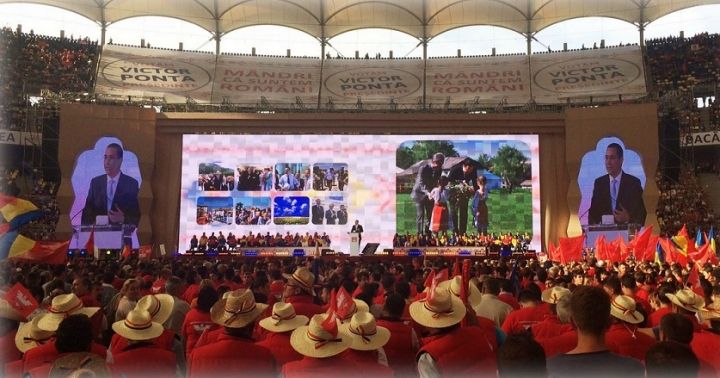 ACUZAŢII: Coloana Infinitului, folosită fără drepturi la lansarea candidaturii lui Ponta 