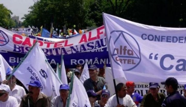 Protest la Guvern: 2.000 de sindicaliști de la Cartel Alfa cer modificarea Legii dialogului social 