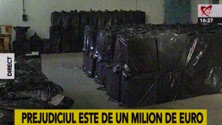 ŢIGĂRI de CONTRABANDĂ, confiscate: valorează 1 MILION de euro