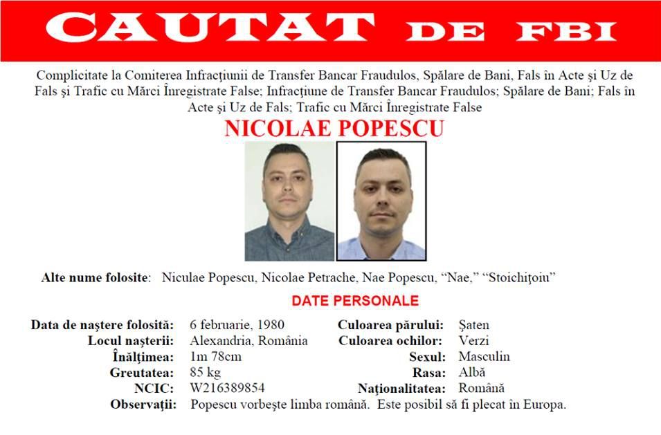 Recompensă de aproape 2 milioane de dolari pentru prinderea a doi români