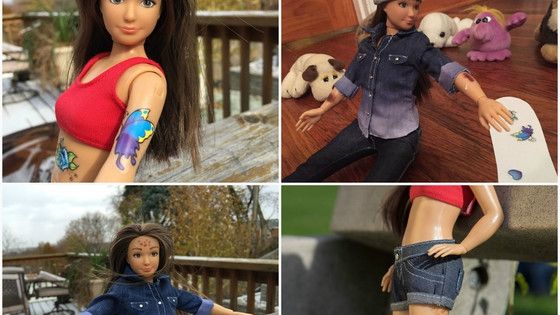 Păpuşa BARBIE are o concurentă: păpușa cu celulită, acnee, vergeturi!
