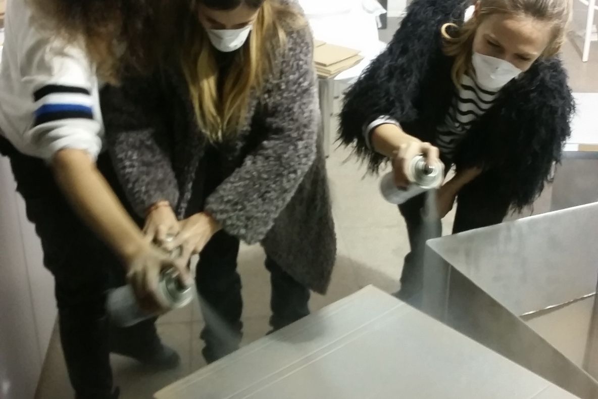 MODEST! Dana Rogoz și Adela Popescu, la munca de jos: “Am tăiat și am vopsit”