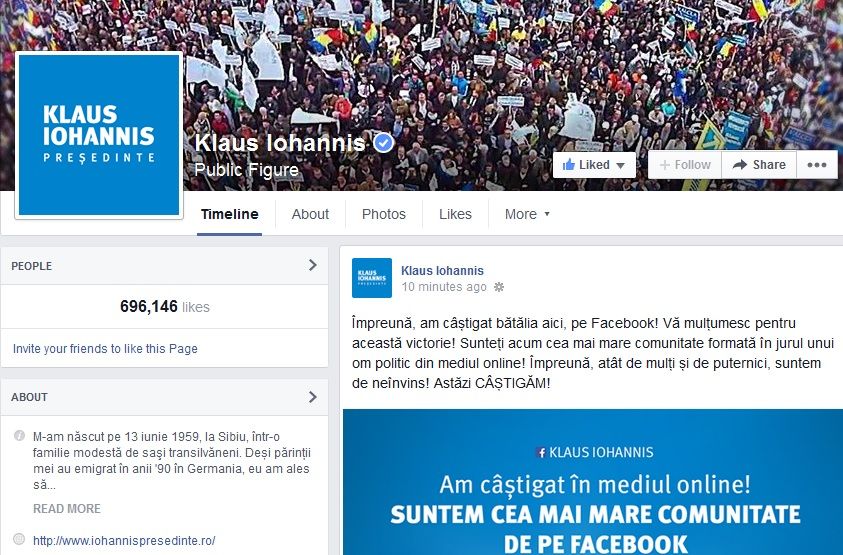 REZULTATE ALEGERI PREZIDENŢIALE 2014. Klaus Iohannis, MESAJ DE ULTIMĂ ORĂ: "Am câştigat!"