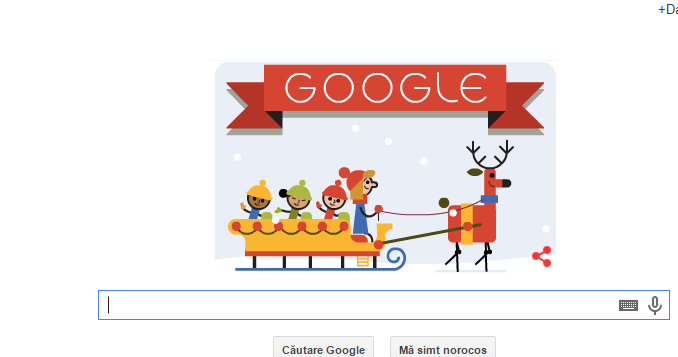 SARBATORI FERICITE! GOOGLE le ureaza romanilor SARBATORI FERICITE