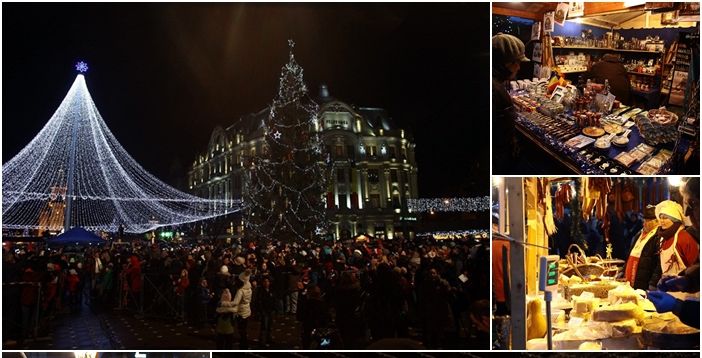 Cum arată oraşul Timişoara după ce s-au aprins beculeţele de Sărbători