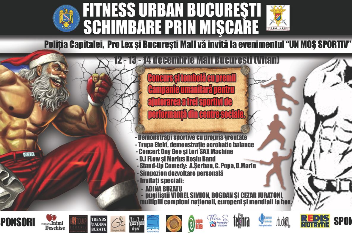  Moșul sportiv vine la mall