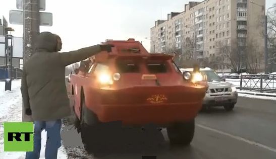 În acest oraș din Rusia, tancurile au regim de TAXI