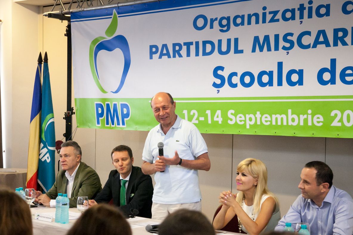 Traian Băsescu s-a întâlnit cu Aurelian Pavelescu, pentru a discuta despre alianța PMP-PNȚCD