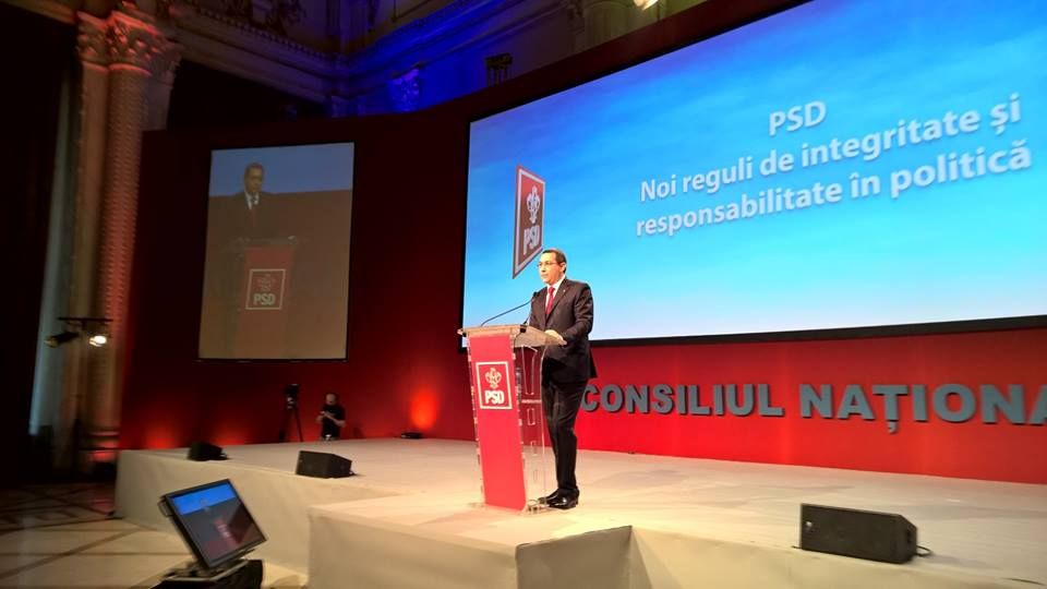Ponta, la Consiliul Naţional: Iohannis a fost și va fi adversarul nostru politic, Băsescu - dușmanul