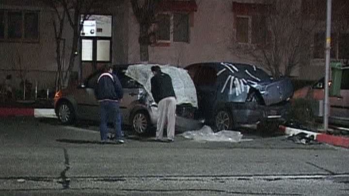 Un poliţist din Argeş a lovit 7 maşini şi a fugit de la locul accidentului