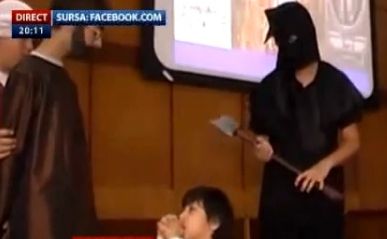 Șcene șocante cu decapitări la o școală ortodoxă din România