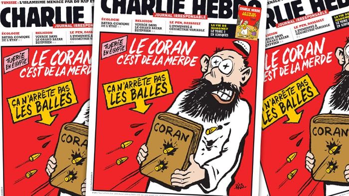 Noul număr Charlie Hebdo: Putin și Depardieu, în ipostaze incredibile