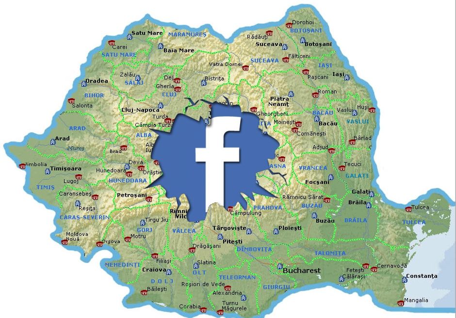 Cel mai pustiu județ pe Facebook