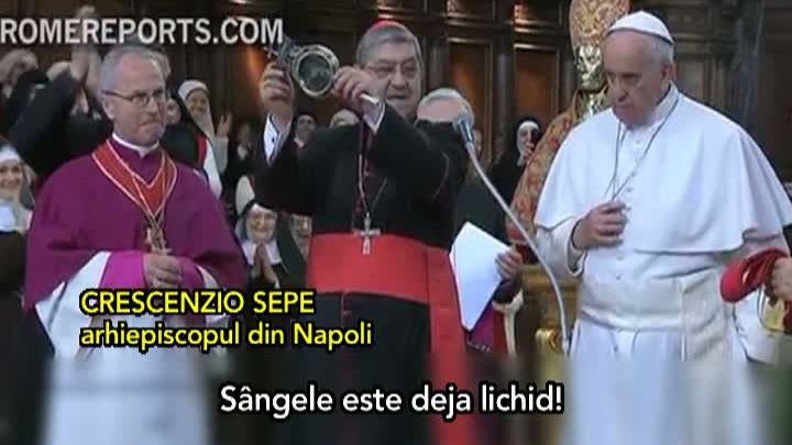 Papa Francisc a făcut o "jumătate de miracol" la Napoli VIDEO
