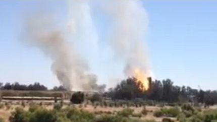 Au trecut cu masina pe langa o explozie uriasa in California 