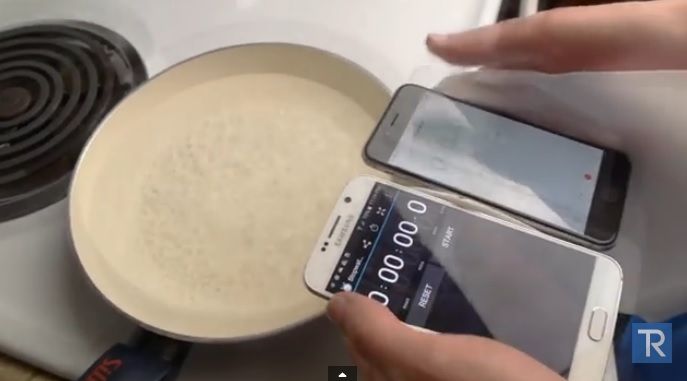 Ce se întâmplă dacă fierbi un iPhone 6 și un Samsung Galaxy 6