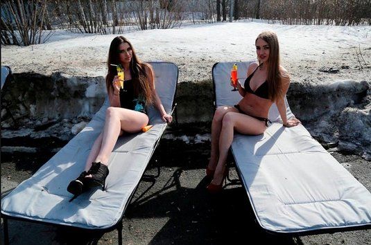 Protest inedit în Siberia: în costum de baie la 9 grade. Care este motivul