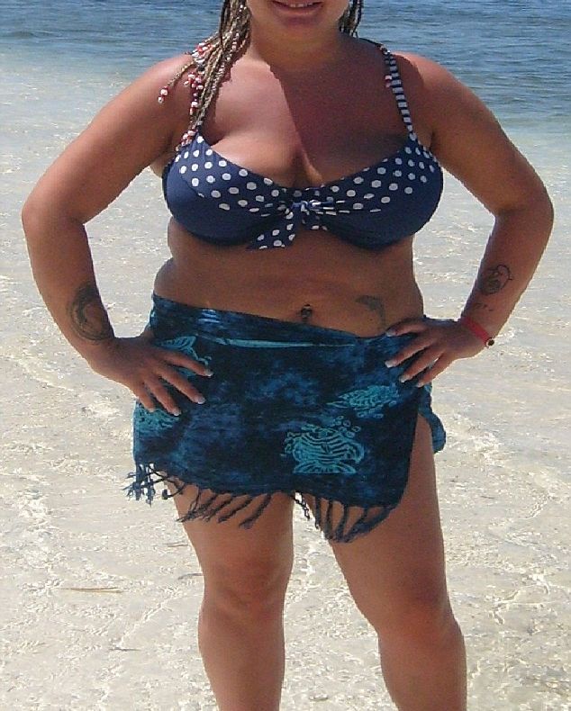 FOTO. Suferea de obezitate, însă s-a ambiționat și a ajuns să fie perfectă în costum de baie