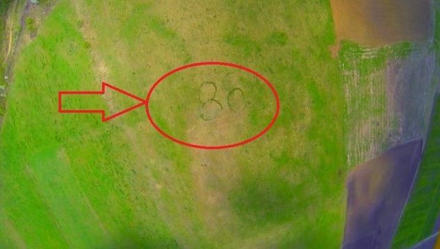 Numărul care prevestește a doua venire a lui Iisus, văzut pe un câmp din Transilvania