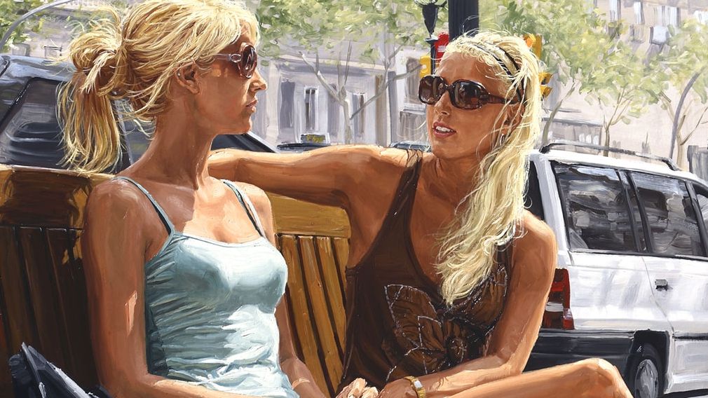 Bancul zilei. Două blonde: Auzi fato, care crezi tu că e mai departe, Luna sau Londra?