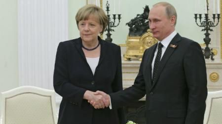 Cancelarul german Angela Merkel, la Moscova 