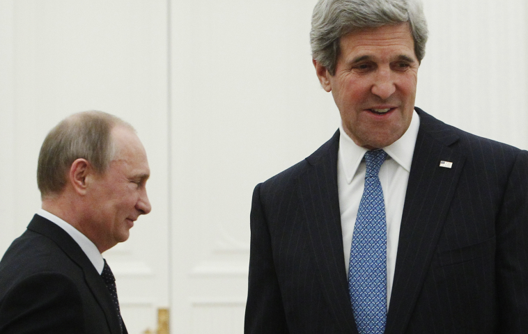 Vladimir Putin se întâlneşte cu secretarul de stat al SUA, John Kerry