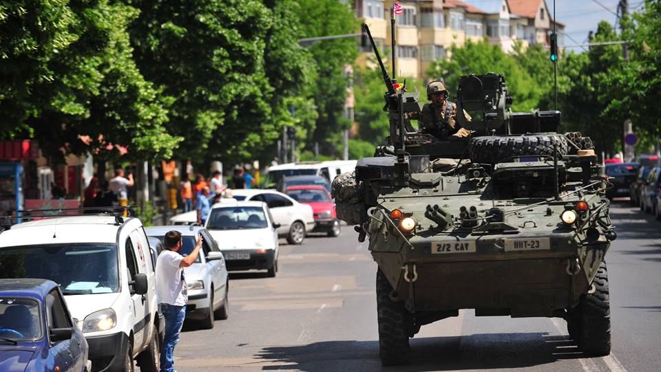 Americanii au plecat cu tancurile, pe stradă, de la Constanța la Brașov