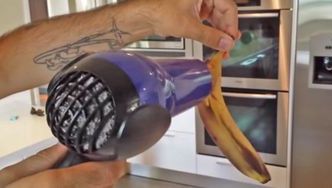 Cum poate transforma un uscător de păr o banană foarte coaptă? Experiment uluitor