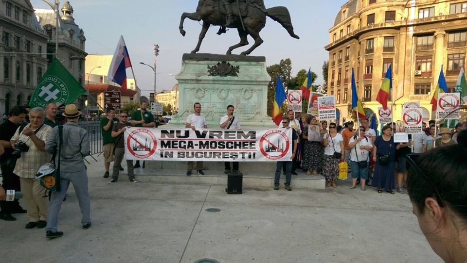 Protest în Capitală, luni seara, împotriva construirii unei moschei gigant