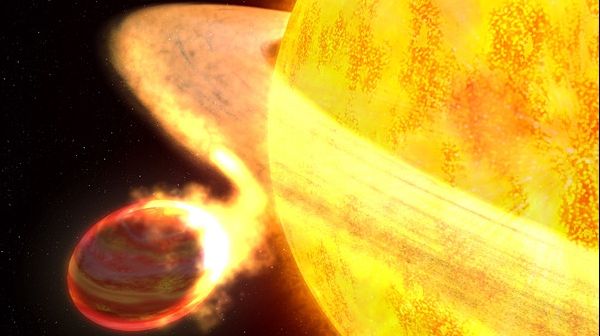 Există şi stele canibale! Un astru ceresc îşi canibalizează steaua parteneră într-un sistem binar