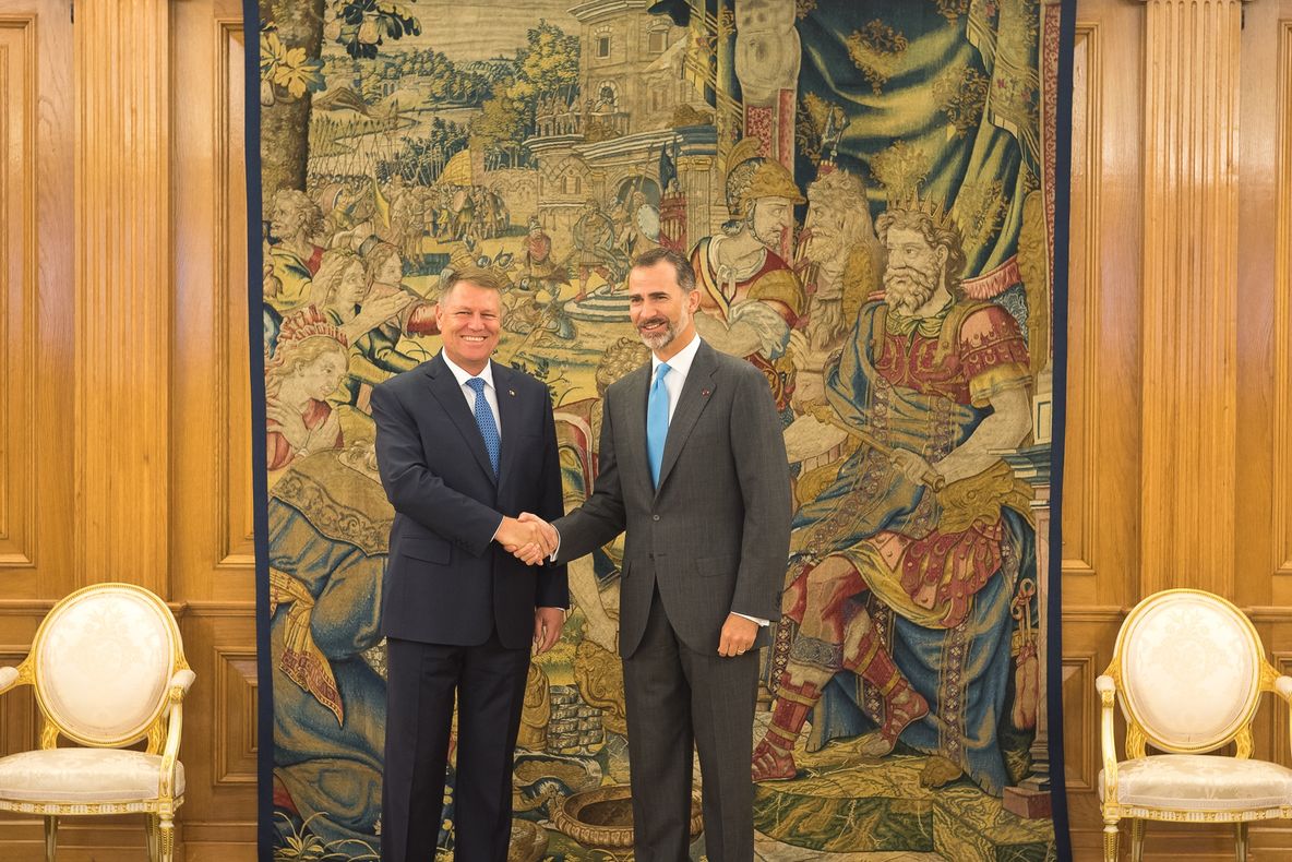 Klaus Iohannis a fost primit de Regele Spaniei, Felipe al VI-lea. Declarații live-text