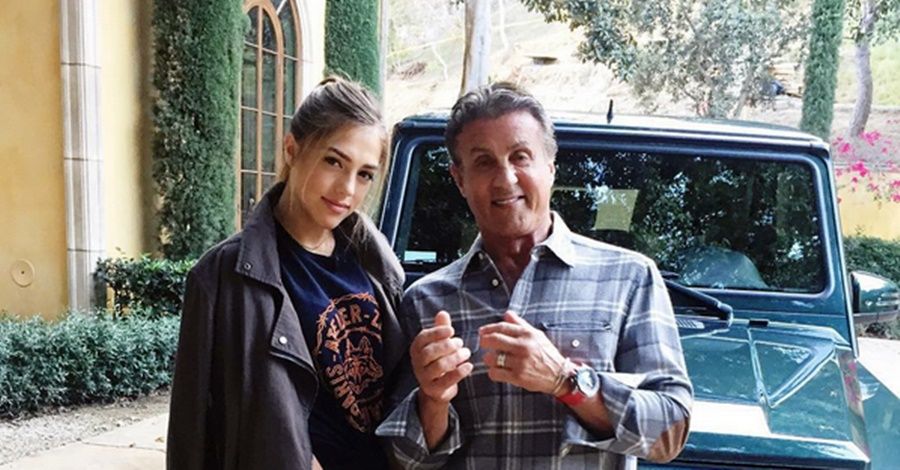 Pe Stallone îl ştie întreaga lume, dar fiica sa de 17 ani e pe cale să devină şi ea faimoasă FOTO
