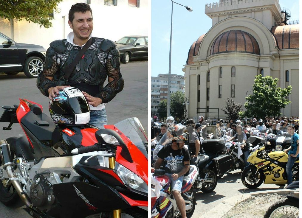 Tânărul motociclist ucis în București, condus pe ultimul drum: "Dumnezeu e drept, dar acum a greșit"