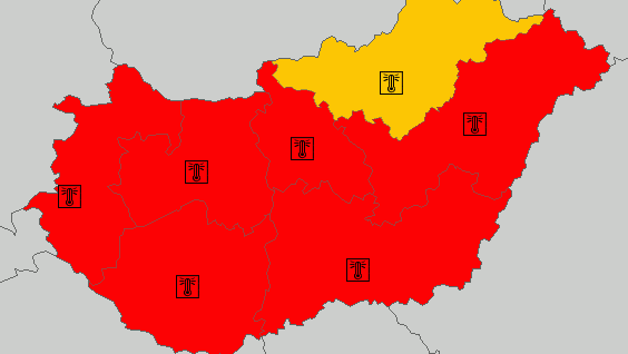 Cod roșu de caniculă în Ungaria