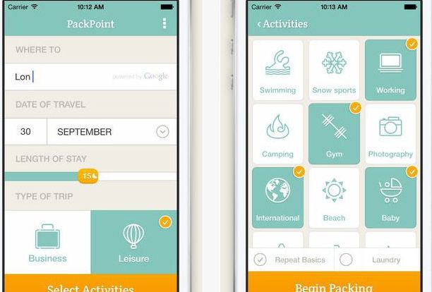Aplicaţia care te ajută să îţi iei exact lucrurile de care ai nevoie în vacanţă 