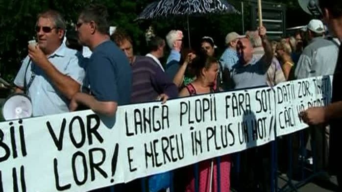 Protest al nevăzătorilor, în Capitală