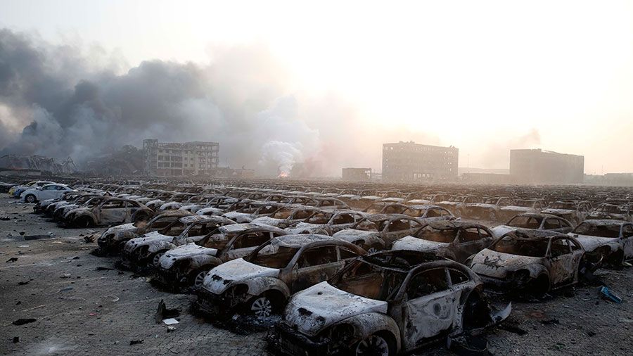 Galerie foto. Imagini catastrofale, ca după bombardament, după explozia din Tianjin, China