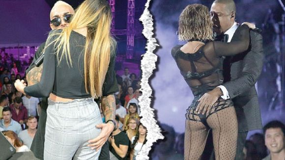 Alex Velea şi Antonia, show erotic pe scenă